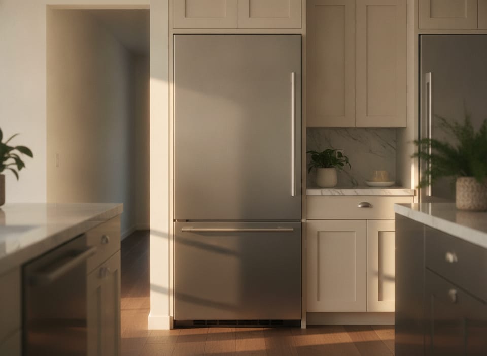 Stainless built-in all-freezer column